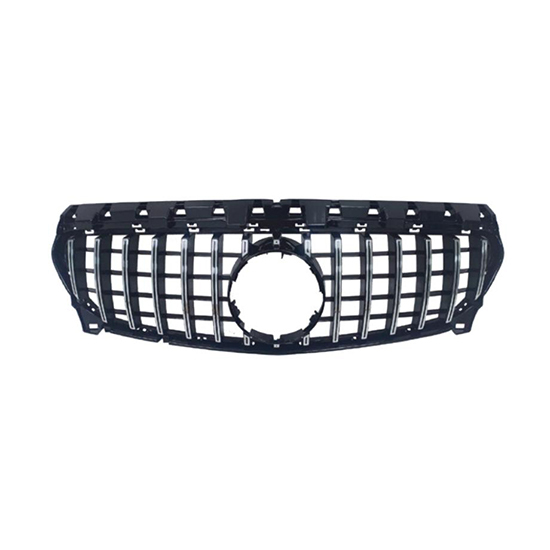 Car Front Bumper Grille for Mercedes Benz Class CLA W117 Upgrade to GT-R 2017-2018 Grille Silver,www.hongyangcorp.com,Car Front Bumper Grille for Mercedes Benz Class CLA W117 Upgrade to GT-R 2017-2018 Grille Silver