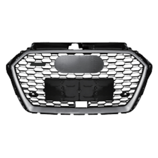 Car Auto Spare Parts Bodykit Grille for Audi A3 Upgrade to RS3 Silver with Acc 2017 2018 2019 2020,www.hongyangcorp.com,Car Auto Spare Parts Bodykit Grille for Audi A3 Upgrade to RS3 Silver with Acc 2017 2018 2019 2020