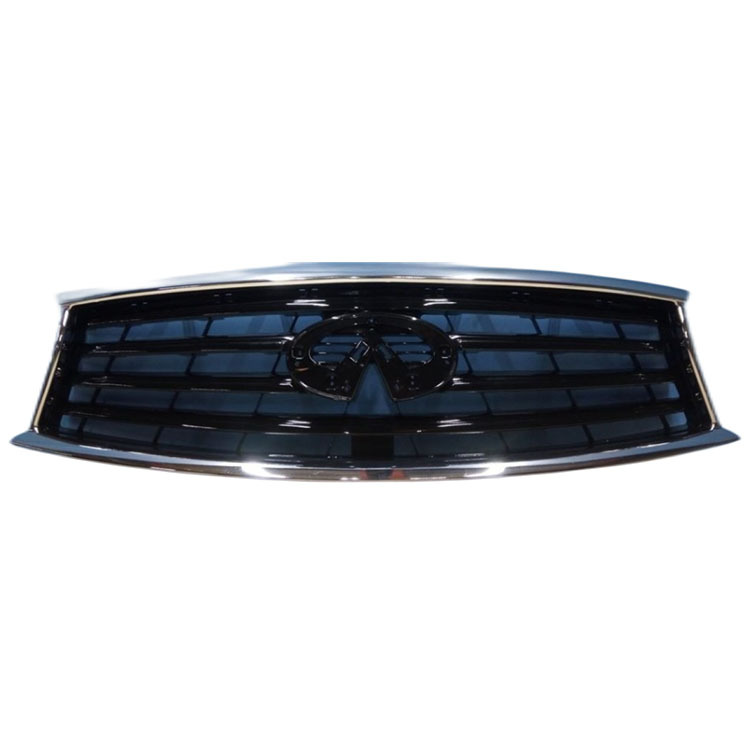 Auto Accessories Car Grille Front Bumper Grille 3.5L Black Inside+Chrome Frame for Infiniti QX70 2014-2017 62070-3EV1B