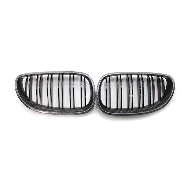Carbon Look Single Slat Black Aftermarket Front Bumper Mesh Radiator Grille Car Front Grille Fit for BMW E60 2003-2010,www.hongyangcorp.com,Carbon Look Single Slat Black Aftermarket Front Bumper Mesh Radiator Grille Car Front Grille Fit for BMW E60 2003-2010