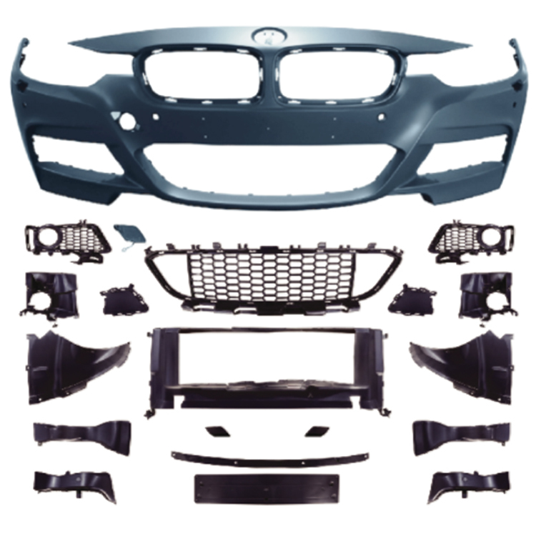Car BodyKit Front Bumper Assy for BMW 3Series F30 F35 2013-2018 Modified to M-Tech 2013-2018 With Fog Lamp Hole
