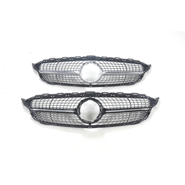 Auto Parts Car Front  Grille for Mercedes Benz W205 C W205 2019-IN Diamond Silver High Configuration,www.hongyangcorp.com,Auto Parts Car Front  Grille for Mercedes Benz W205 C W205 2019-IN Diamond Silver High Configuration