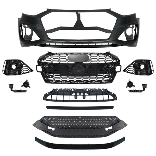 Car Auto Spare Parts  Bodykit Front Bumper Assy for Audi A4 Upgrade to RS4 2021 2022 2023 2024,www.hongyangcorp.com,Car Auto Spare Parts  Bodykit Front Bumper Assy for Audi A4 Upgrade to RS4 2021 2022 2023 2024