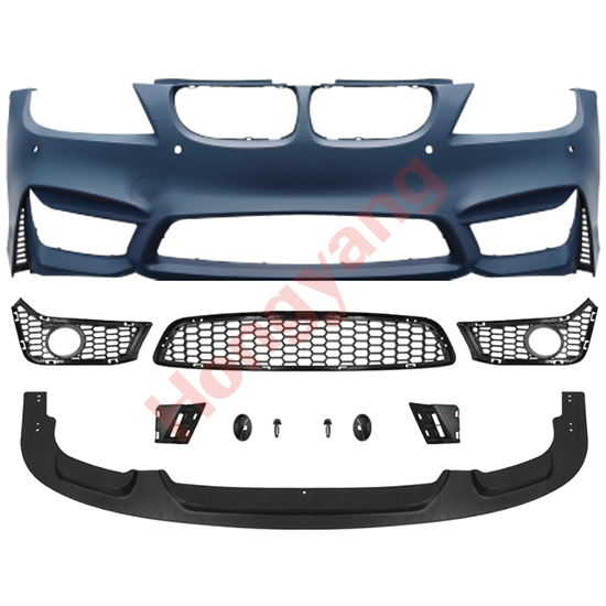 Car Body Kit Front Bumper Assy for BMW 3Series E90 Modified to M3 2009-2012 With Fog Lamp Hole Style