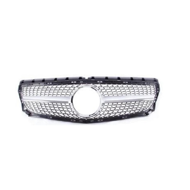 Auto Body Kits GTR Style Silver Front Bumper Mesh Grille Car Front Grille for Mercedes BENZ Class B W246 2012-2014,www.hongyangcorp.com,Auto Body Kits GTR Style Silver Front Bumper Mesh Grille Car Front Grille for Mercedes BENZ Class B W246 2012-2014