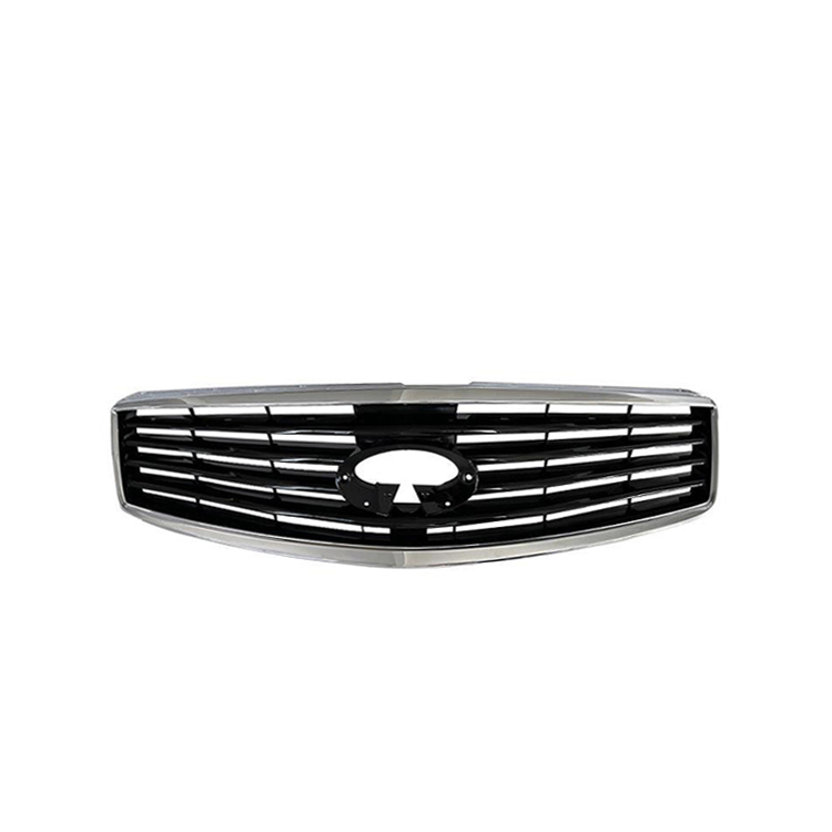 Auto Parts Car Front Bumper Grille for Infiniti EX35 2008-2012 / EX37 2013 QX50 2014-2016 Gloss Black+Chrome 62070-1BA1A