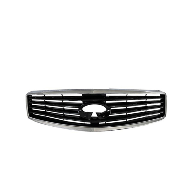 Auto Parts Car Front Bumper Grille for Infiniti EX35 2008-2012 / EX37 2013 QX50 2014-2016 Gloss Black+Chrome 62070-1BA1A