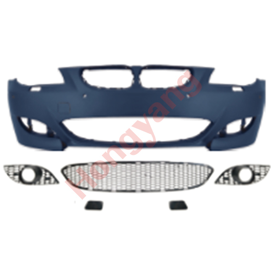 Auto Front Bumper Assy Grille Car Bodykit for BMW 5 Series E60 Modified to M5 2008-2010 With Fog Lamp Hole