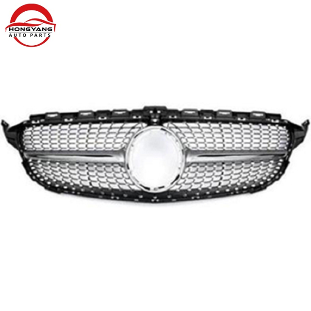 Auto Parts Car Front  Grille for Mercedes Benz W205 C W205 2019-IN Diamond Silver High Configuration,www.hongyangcorp.com,Auto Parts Car Front  Grille for Mercedes Benz W205 C W205 2019-IN Diamond Silver High Configuration