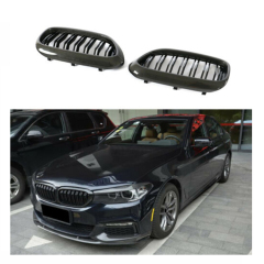 Auto Accessory Carbon Look Dual Slat Front Bumper Mesh Radiator Grille Car Front Grille Fit for BMW 5 Series G30 2017-2020,www.hongyangcorp.com,Auto Accessory Carbon Look Dual Slat Front Bumper Mesh Radiator Grille Car Front Grille Fit for BMW 5 Series G30 2017-2020