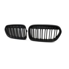 Auto Parts Dealers Matte Black Dual Slat Front Bumper Mesh Radiator Grille Car Front Grille Fit for BMW F52 2016-2020
