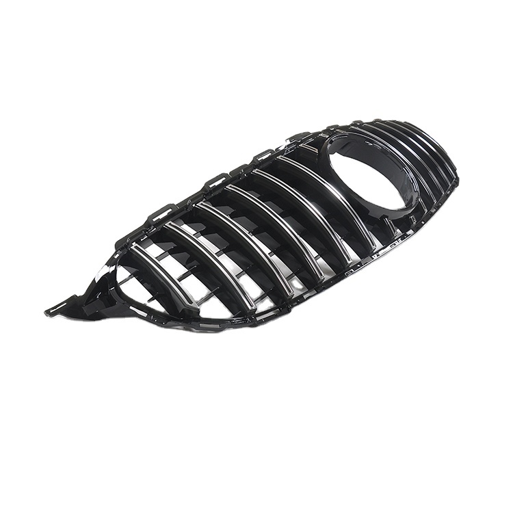 Car Bumper Grille Silver Front Grille for Mercedes Benz C Class W205 2015-2018 GTR Style,www.hongyangcorp.com,Car Bumper Grille Silver Front Grille for Mercedes Benz C Class W205 2015-2018 GTR Style