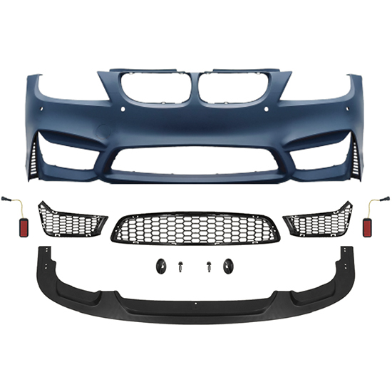 Car Body Kit Front Bumper Assy for BMW 3Series E90 Modified to M4 2009-2012 All Mesh Style