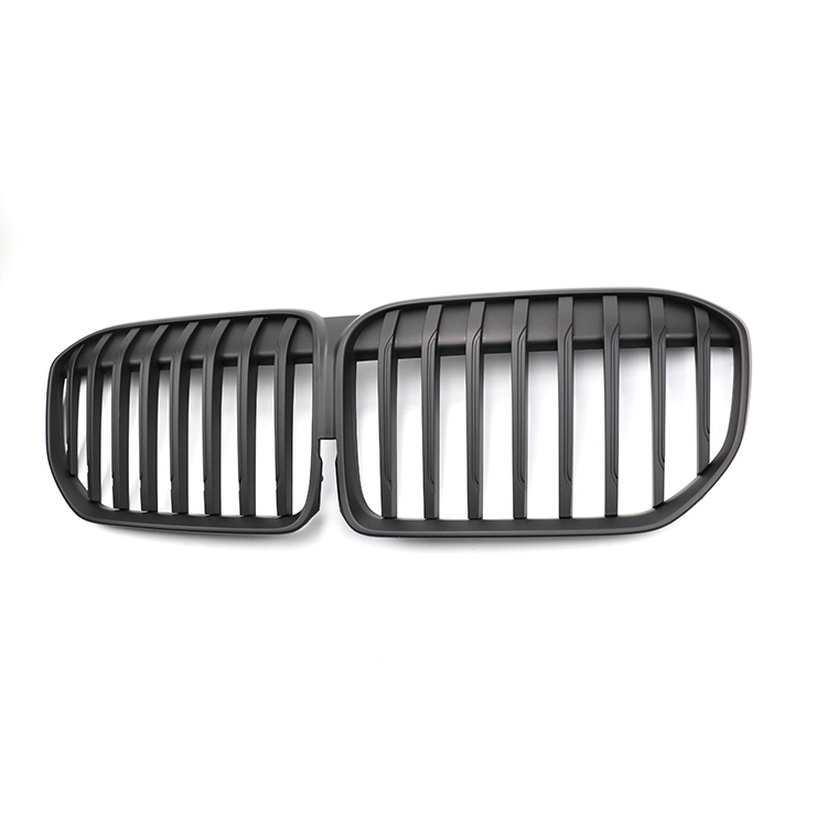 Auto Ornaments Gloss Black Single Slat Front Bumper Mesh Radiator Shutter Grille Car Front Grille Fit for BMW G11 2015