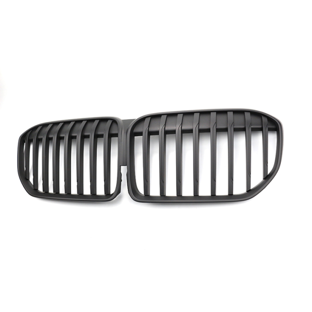 Auto Ornaments Gloss Black Single Slat Front Bumper Mesh Radiator Shutter Grille Car Front Grille Fit for BMW G11 2015