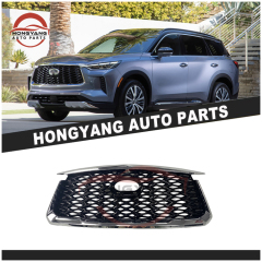 Universal Car Accessories Modified Grille Black Chrome With Camera Hole  for INFINITI QX60 2022-IN 62310-6SX0A  62310-6SX2A,www.hongyangcorp.com,Universal Car Accessories Modified Grille Black Chrome With Camera Hole  for INFINITI QX60 2022-IN 62310-6SX0A  62310-6SX2A
