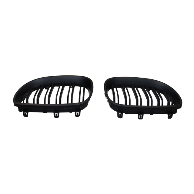 Car Auto Part Matte Black Dual Slat Front Bumper Mesh Grille Car Front Grille Fit for BMW 5 Series E60 2003-2010,www.hongyangcorp.com,Car Auto Part Matte Black Dual Slat Front Bumper Mesh Grille Car Front Grille Fit for BMW 5 Series E60 2003-2010