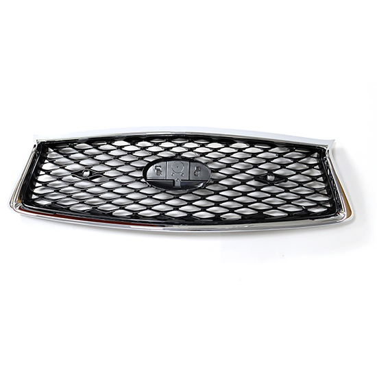 Car Front Bumper Grille for INFINITI Q50 2018-2024 62310-6HH0C/62310-6HH0K Gray Inside+Chrome Frame