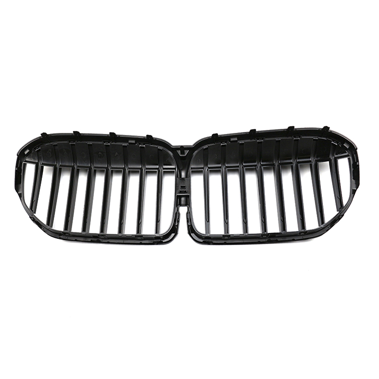 Auto Accessories Parts Gloss Black Single Slat Front Bumper Mesh Grille Car Front Grille Fit for BMW Series 7 G11