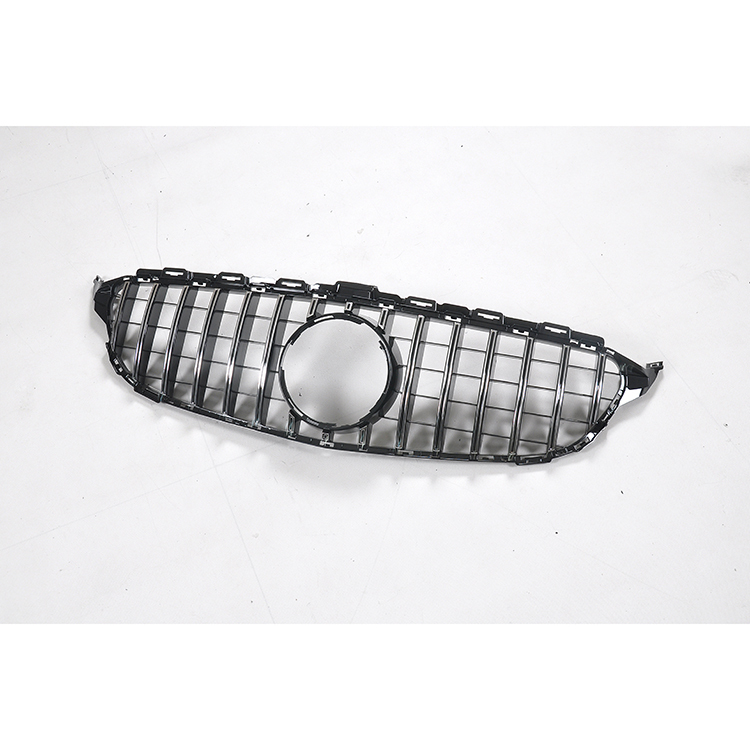 Car Bumper Grille Silver Front Grille for Mercedes Benz C Class W205 2015-2018 GTR Style,www.hongyangcorp.com,Car Bumper Grille Silver Front Grille for Mercedes Benz C Class W205 2015-2018 GTR Style