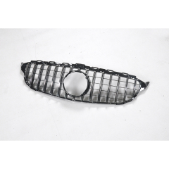 Car Bumper Grille Silver Front Grille for Mercedes Benz C Class W205 2015-2018 GTR Style,www.hongyangcorp.com,Car Bumper Grille Silver Front Grille for Mercedes Benz C Class W205 2015-2018 GTR Style