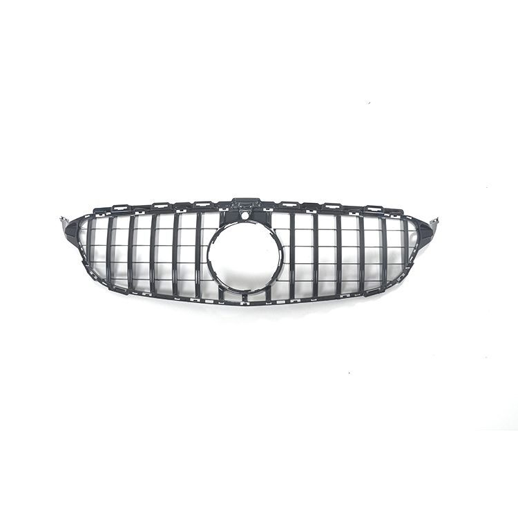GT Style Car Front Grille Silver/Black Front Bumper Grille for Mercedes Benz C Class W205 2014-2018,www.hongyangcorp.com,GT Style Car Front Grille Silver/Black Front Bumper Grille for Mercedes Benz C Class W205 2014-2018