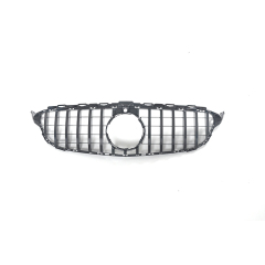 GT Style Car Front Grille Silver/Black Front Bumper Grille for Mercedes Benz C Class W205 2014-2018,www.hongyangcorp.com,GT Style Car Front Grille Silver/Black Front Bumper Grille for Mercedes Benz C Class W205 2014-2018