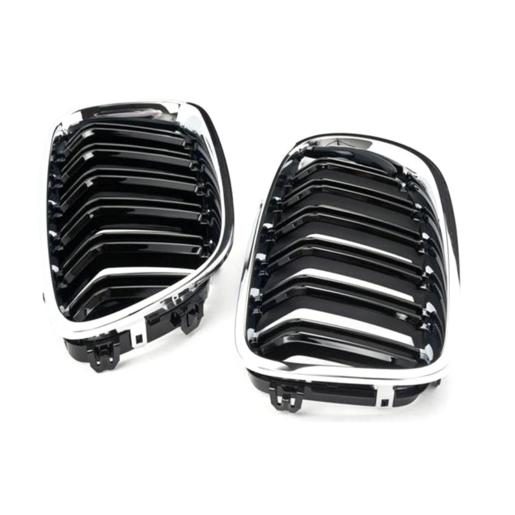 Chrome Double Slat Car Bumper Grille Fit for BMW 5 Series F10 F11 F18 2010-2017 Car Mesh Front Grill,www.hongyangcorp.com,Chrome Double Slat Car Bumper Grille Fit for BMW 5 Series F10 F11 F18 2010-2017 Car Mesh Front Grill