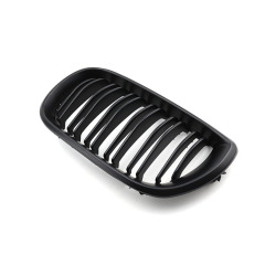 Auto Parts Repair Double Slat Matte Black Front Bumper Mesh Grille Car Front Grille Fit for BMW E46 Four Doors 2002-2005