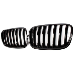 Gloss Black Single Slat Front Bumper Mesh Grille Car Front Grille Fit for BMW Series X5 E70 2008-2014,www.hongyangcorp.com,Gloss Black Single Slat Front Bumper Mesh Grille Car Front Grille Fit for BMW Series X5 E70 2008-2014