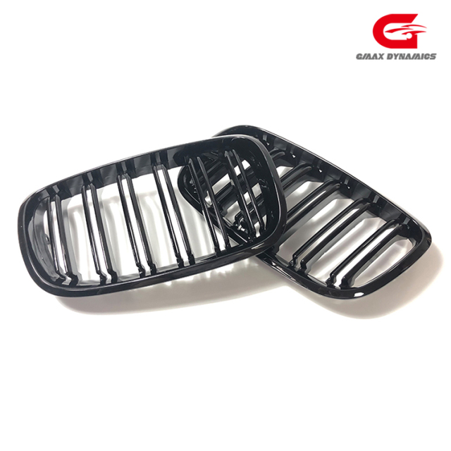 Auto Parts Gloss Black Dual Slat Universal Front Bumper Mesh Grille Car Front Grille Fit for BMW Series X5 E70 2008-2014,www.hongyangcorp.com,Auto Parts Gloss Black Dual Slat Universal Front Bumper Mesh Grille Car Front Grille Fit for BMW Series X5 E70 2008-2014