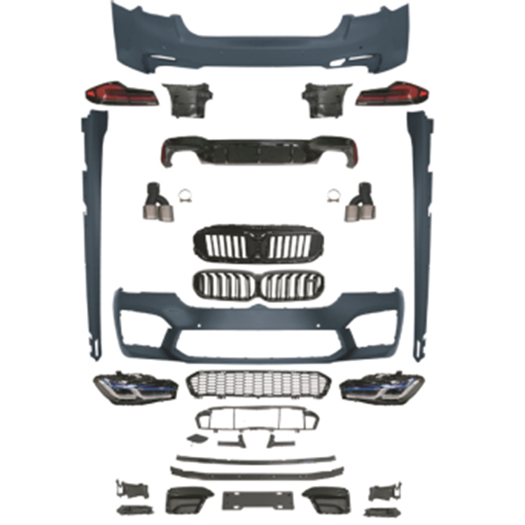 Auto Parts Car Front Bumper Assy Grille Front Lip Bodykit for BMW 5 Series G30 G38 2018-2020 Modified to M5 2021-2023 Old to New