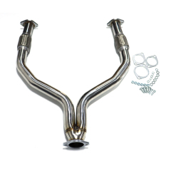Car Rear Bumper Diffuser Car Exhaust Y-Pipe for Infiniti G37X Q50 AWD 2012-2022 Stainless Steel