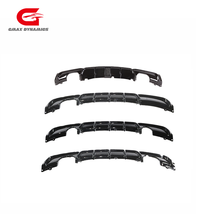 Body Kit for Cars Carbon Fiber Look Rear Diffuser for BMW 3 Series F30/F35 M3 Rear Bumper Diffuser Spoiler with LED Style