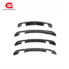 Body Kit for Cars Carbon Fiber Look Rear Diffuser for BMW 3 Series F30/F35 M3 Rear Bumper Diffuser Spoiler with LED Style