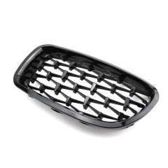 Automotive Parts Diamond All Black Front Bumper Mesh Restoration Grille for BMW 5 Series F10 F11 F18 2010-2017