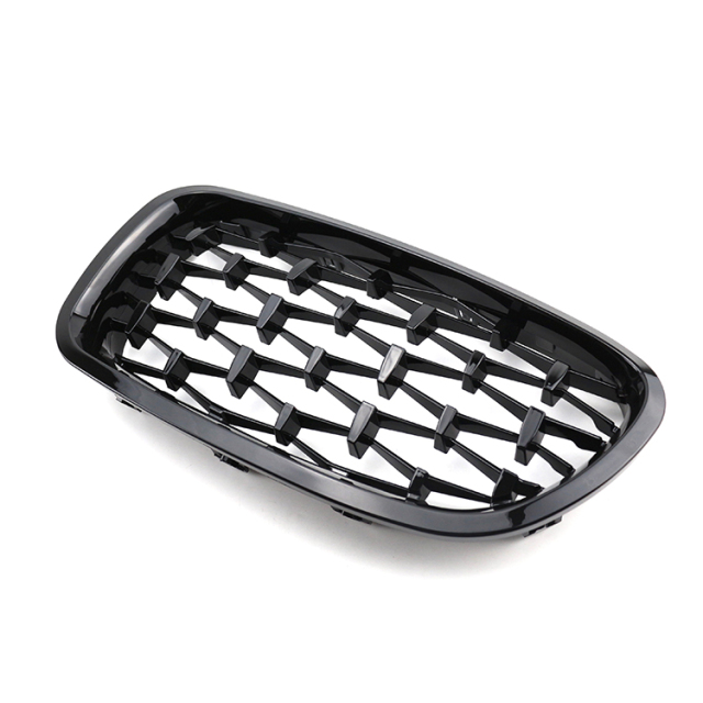 Automotive Parts Diamond All Black Front Bumper Mesh Restoration Grille for BMW 5 Series F10 F11 F18 2010-2017