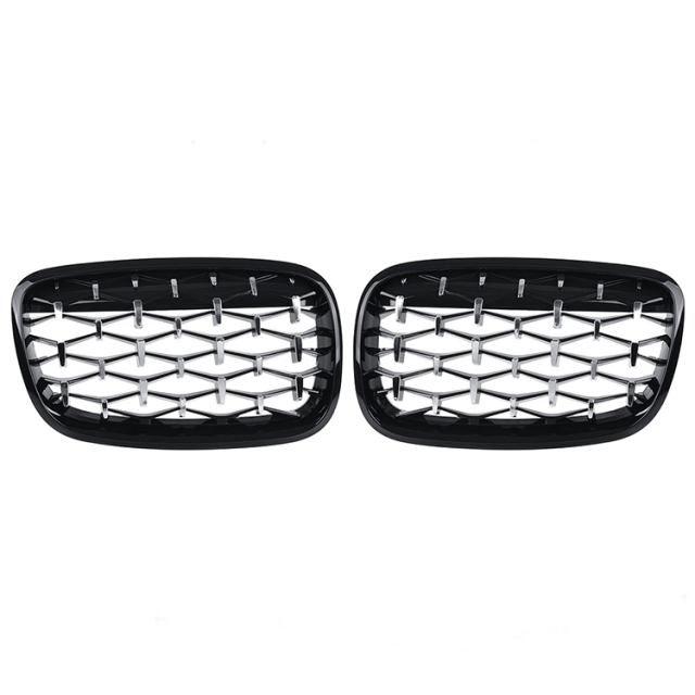 Auto Car Grille for bmw X5 E70 Accessories Diamond Black Frame With Chrome Point for BMW E70 Bodykit,www.hongyangcorp.com,Auto Car Grille for bmw X5 E70 Accessories Diamond Black Frame With Chrome Point for BMW E70 Bodykit