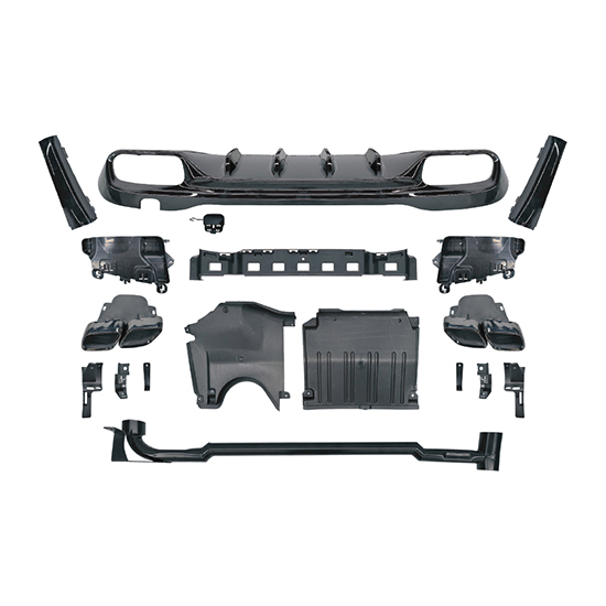 Car Body Kits Rear Bumper Rear Diffuser for Mercedes Benz Class C W206 Upgrade to C63 2022 2023 2024,www.hongyangcorp.com,Car Body Kits Rear Bumper Rear Diffuser for Mercedes Benz Class C W206 Upgrade to C63 2022 2023 2024
