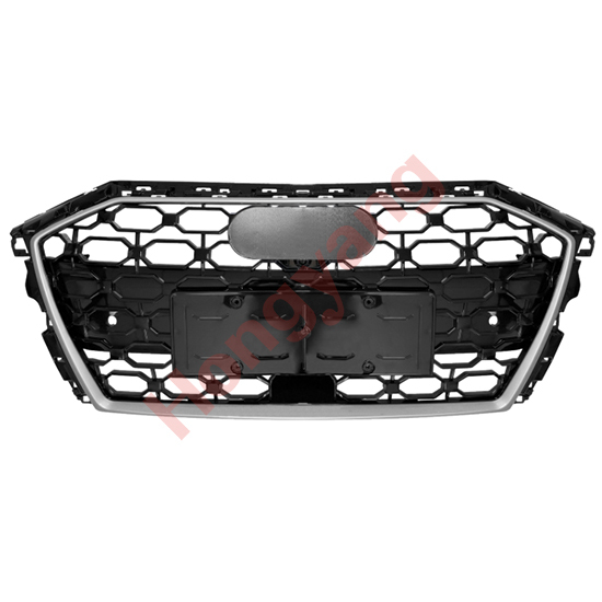 Car Auto Spare Parts Bodykit Grille for Audi A3 Upgrade to RS3 Silver Front Bumper Bright Black Honeycomb 2021 2022 2023,www.hongyangcorp.com,Car Auto Spare Parts Bodykit Grille for Audi A3 Upgrade to RS3 Silver Front Bumper Bright Black Honeycomb 2021 2022 2023