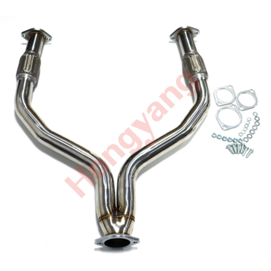 Auto Parts Stainless Steel Rear Bumper Car Exhaust Y-Pipe for Infiniti G37X/Q50 2012-2022,www.hongyangcorp.com,Auto Parts Stainless Steel Rear Bumper Car Exhaust Y-Pipe for Infiniti G37X/Q50 2012-2022