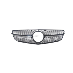 Auto Bumper Car Exterior Accessories Diamond GTR Black/Silver Front Grille for Mercedes Benz Class C W204 2007-2014,www.hongyangcorp.com,Auto Bumper Car Exterior Accessories Diamond GTR Black/Silver Front Grille for Mercedes Benz Class C W204 2007-2014