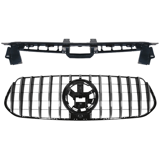 Car Body Kits Front Bumper Grille for Mercedes Benz Class GLE W167/C167 2020-2024 Upgrade to GT-R 2024+ Grille Silver 2020-2024,www.hongyangcorp.com,Car Body Kits Front Bumper Grille for Mercedes Benz Class GLE W167/C167 2020-2024 Upgrade to GT-R 2024+ Grille Silver 2020-2024