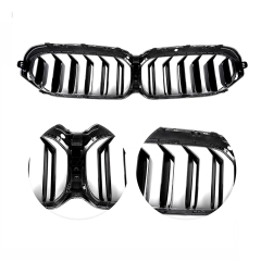 Auto Automotive Gloss Black Single Slat Front Bumper Mesh Radiator Grille Car Front Grille Fit for BMW Series 5 G30 2020