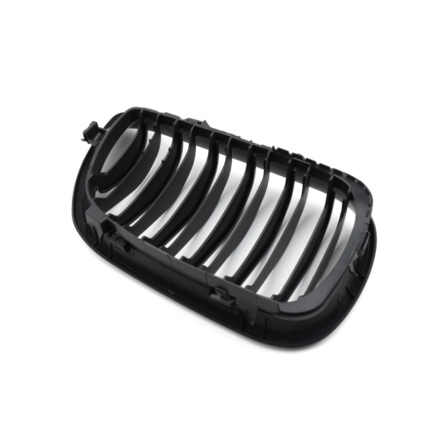 Auto Parts Matte Black Dual Slat Restoration OEM Front Bumper Mesh Grille Car Front Grille Fit for BMW E46 2002-2004