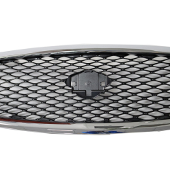 High Quality Car Grill for Infiniti Q50 2014-2017 Front Bumper Grille Gray C/W Chromed Frame W/O Camera Hole 62310-4HB1B