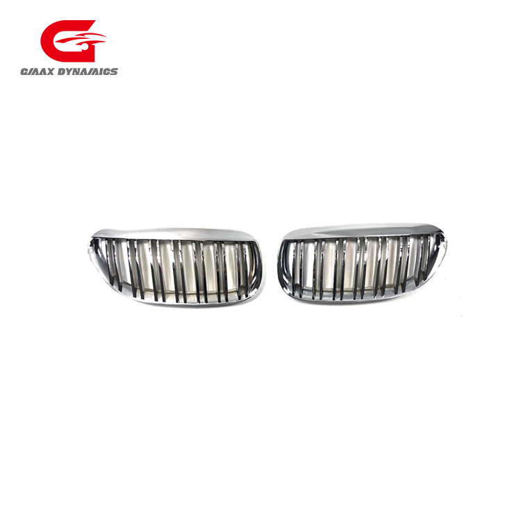 Car Accessories Bumper Grille for BMW 6 Series E63 2006-2010 Double Slat Black Chrome/Gloss/Matte Black/Carbon Look