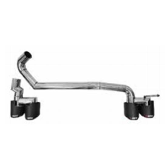 Car Rear Bumper Exhaust Pipe for BMW 4 Series F32F33F36 Upgrade to M4 2017-2019 Carbon Fiber&Stainless Steel for Dual Interface