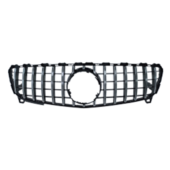 Car Modified Body Kit Silver Grille for Mercedes Benz Class a W176 2013-2018  Modified to GT-R Style,www.hongyangcorp.com,Car Modified Body Kit Silver Grille for Mercedes Benz Class a W176 2013-2018  Modified to GT-R Style