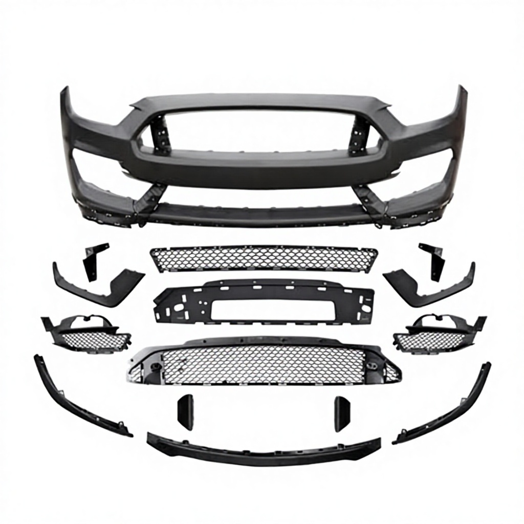 Car Auto Spare Parts Front Bumper Assy Grille Bodykit for FORD MUSTANG GT350 2015 2016 2017